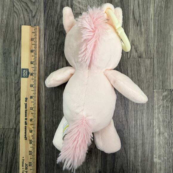 Kellytoy Jazwares Pink Unicorn Plush Clip On Keychain 2021 Soft Toy Stuffed - Picture 4 of 4